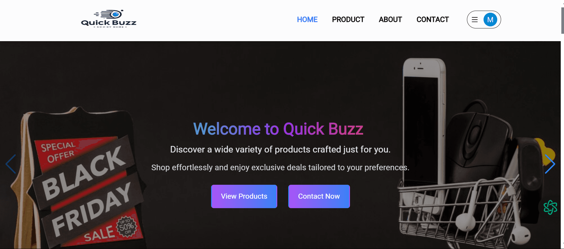 Quick Buzz E-Commerce