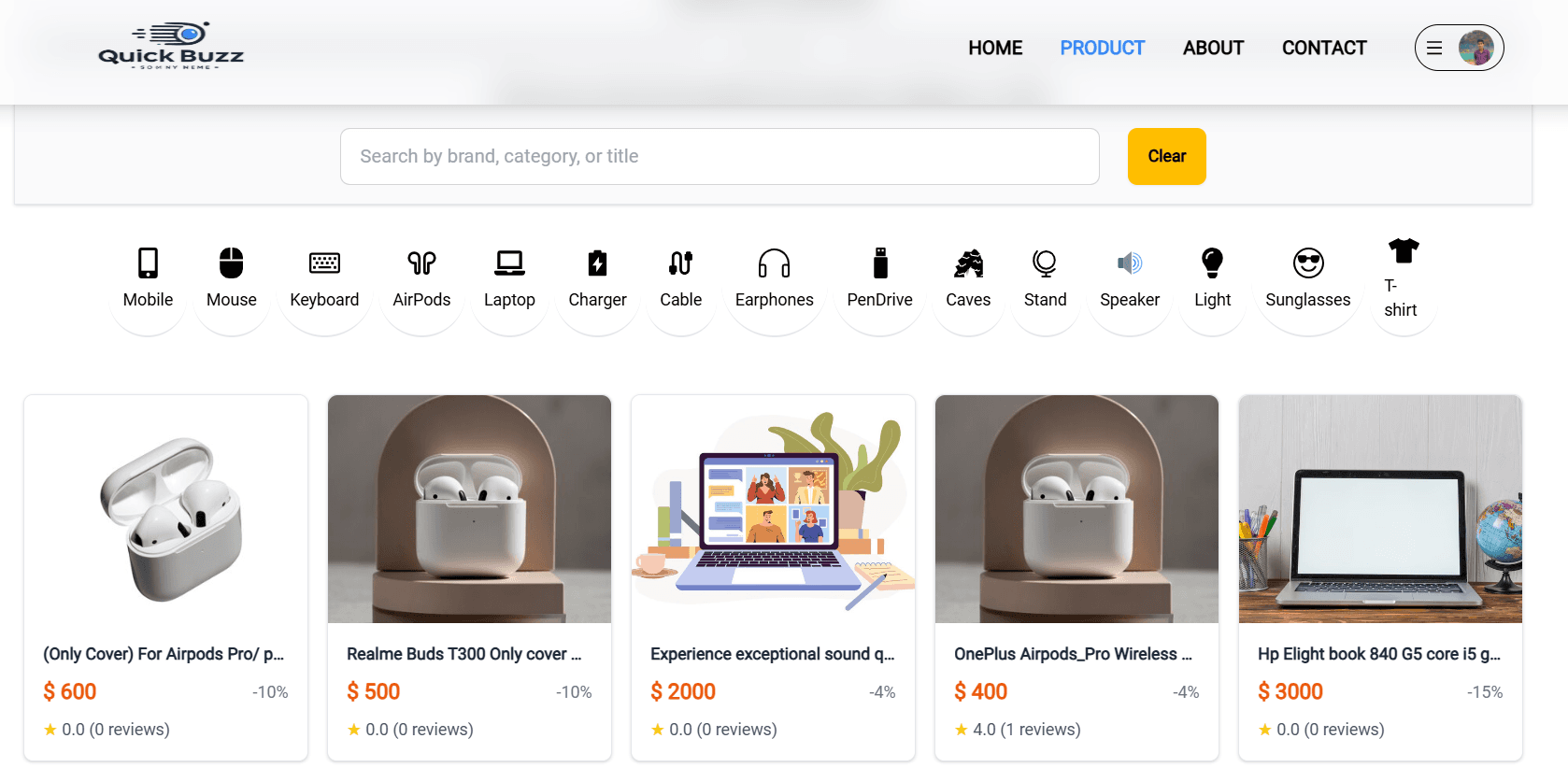 Quick Buzz E-Commerce