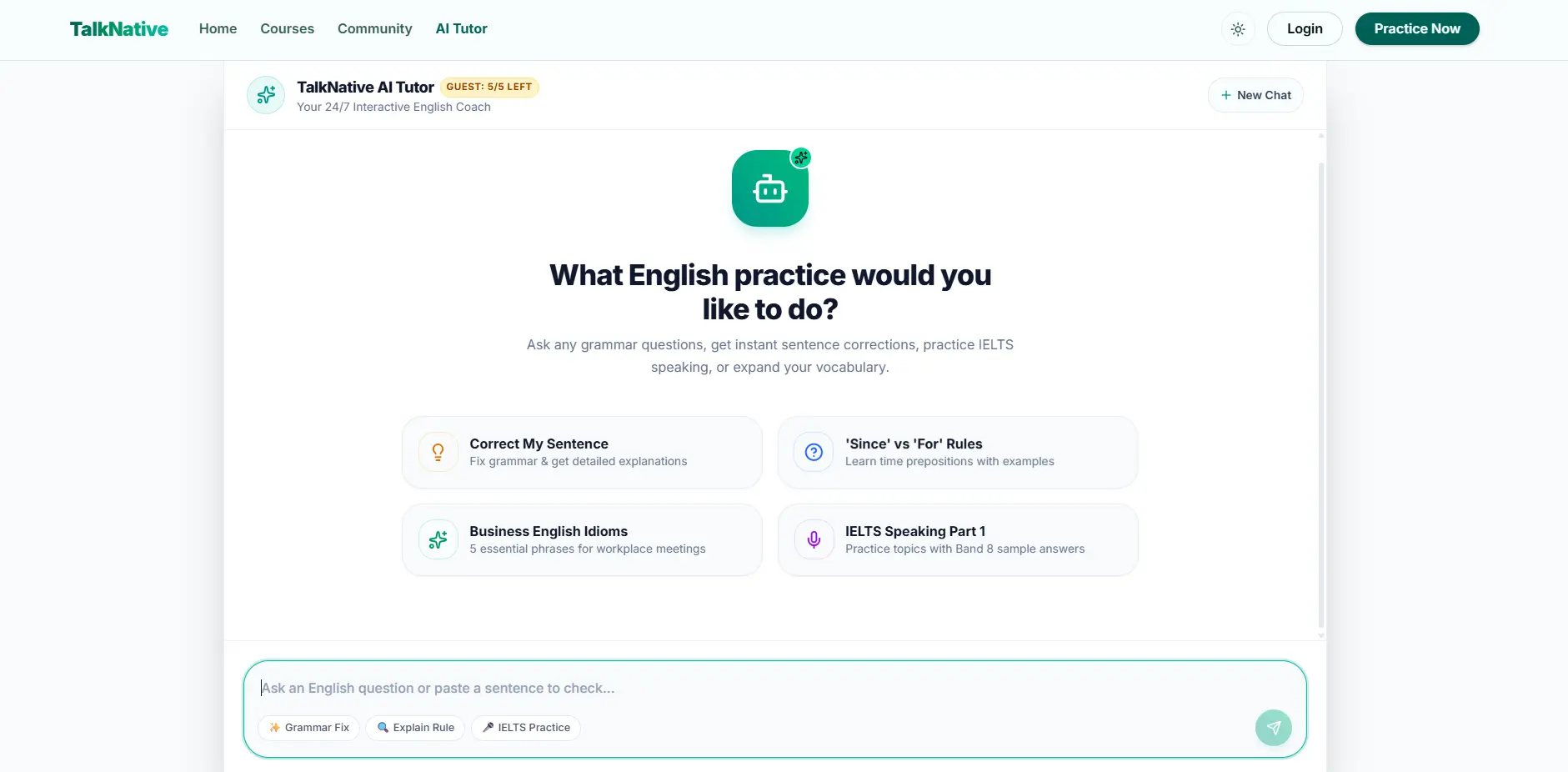 TalkNative – English Practice Platform — screenshot 1