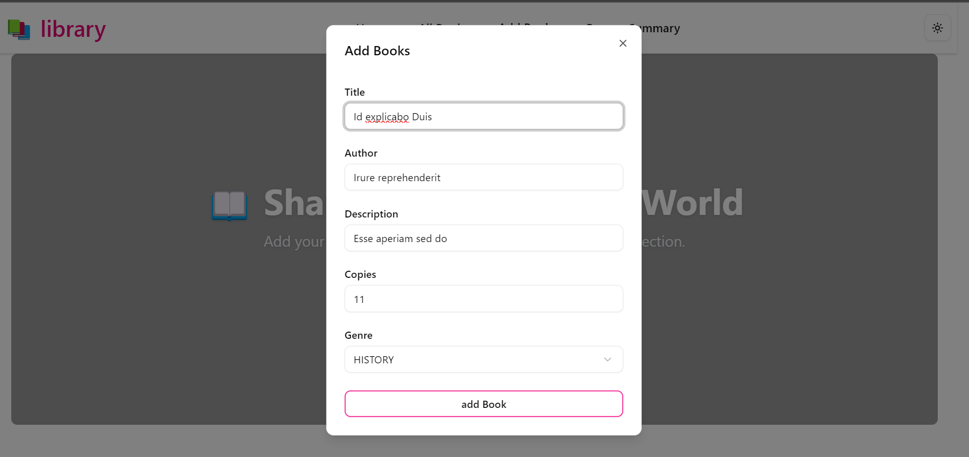 Library Management System
